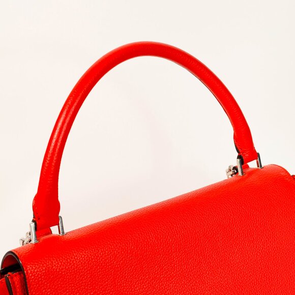 Celine Trapeze Medium in Orange Leather and Suede - Picture 8 of 14
